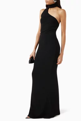 noah one shoulder maxi dress Vestido Maxi de Un Hombro Athena - Azul Rey
