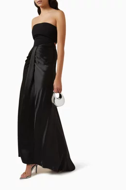 Buy Staud Black Wayfaring Dress in Satin For Women Online | Ounass Saudi