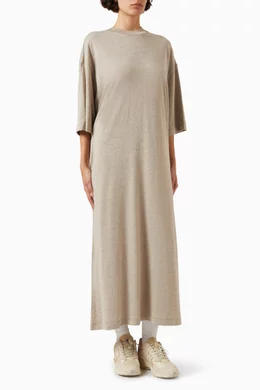 fear of god maxi dress Buy Fear of God Essentials Black 3/4 Sleeve Maxi Dress in Cotton-jersey for  Women Online