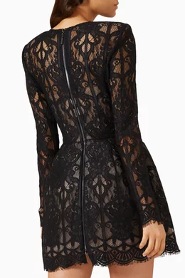 club monaco green lace dress Luxie Lace Knit Mini Dress - Pastel Green