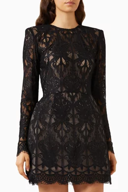 Buy Bronx and Banco Black Casey Mini Dress in Lace For Women Online |  Ounass Saudi