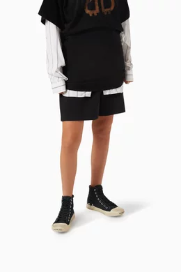 Buy Balenciaga Black Paris High-top Graffiti Sneakers in