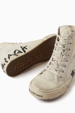 【BALENCIAGA】Paris High Top Graffiti ★関税送料込み Balenciaga Paris High Top Graffiti Sneakers | Saks Fifth Avenue