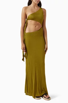 Buy Savannah Morrow Green Palma Dress For Women Online | Ounass Saudi