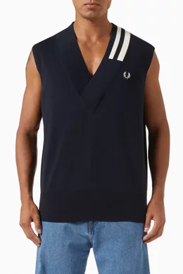 Fred perry sleeveless jumper top