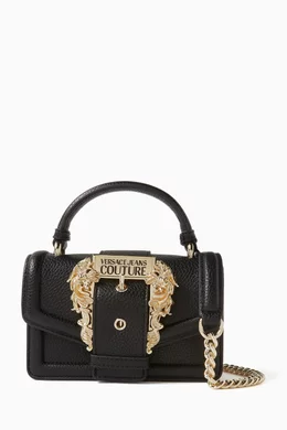 Buy Versace Jeans Couture Black Couture 01 Crossbody Bag in Grainy Leather For Women Online Ounass Saudi