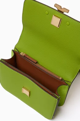 Buy Tory Burch Green Small Eleanor Convertible Shoulder Bag in