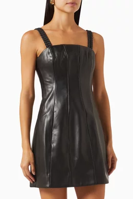 Buy Aje Black Osa Braided Mini Dress For Women Online | Ounass Saudi