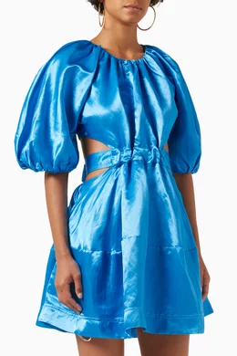 Buy Aje Blue Psychedelia Cut-out Mini Dress For Women Online | Ounass Saudi