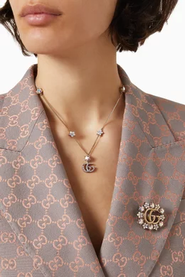 Buy Gucci Multicolour GG Crystal Necklace For Women Online Ounass Saudi