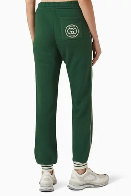 Green gucci sweatpants sales