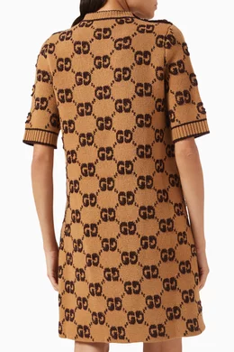 Buy Gucci Brown GG Jacquard Dress in Wool Boucl For Women Online | Ounass  Saudi