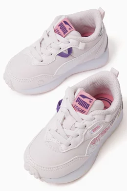 Buy Puma Pink Infant Rider FV Starry Night Sneakers in Nylon For