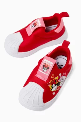 Buy adidas Red x Disney Minnie Mouse & Daisy Duck Infant Superstar 360  Sneakers in Mesh For Girls Online | Ounass Saudi