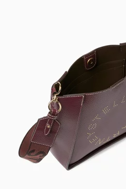 Buy Stella McCartney Purple Mini Stella Logo Shoulder Bag in