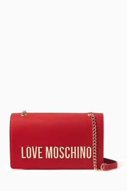 Love moschino red shoulder bag online