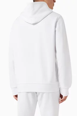 Buy Polo Ralph Lauren White Full-Zip Hoodie in Cotton Blend For
