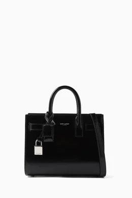 ハンドバッグ SAINT LAURENT BLACK LEATHER NANO SAC DE JOUR HANDBAG SAINT LAURENT Sac de Jour Nano Top Handle Bag | Bloomingdale's