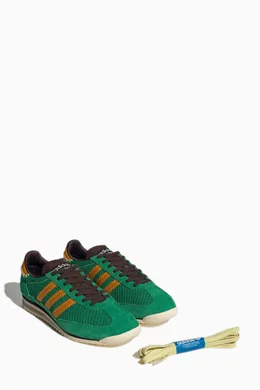 adidas gazelle silver green womens SL72 Wales Bonner  La Garonne