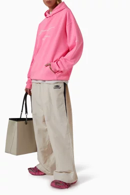 Buy Balenciaga Pink WFP Hoodie in Fleece For UNISEX Online