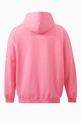 Buy Balenciaga Pink WFP Hoodie in Fleece For UNISEX Online