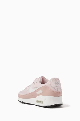 Buy Nike Pink Air Max 90 Sneakers in Mesh Leather For Women