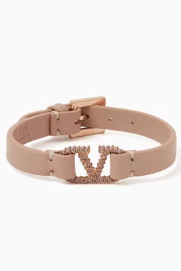 Buy Valentino Garavani Pink Valentino Garavani VLOGO  display picture 3