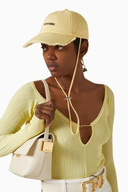 Buy Jacquemus Yellow La Casquette Artichaut Cap in Cotton For
