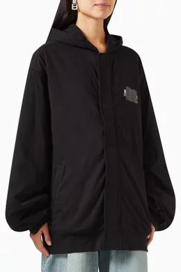 balenciaga 22aw bomber hoodie Balenciaga Black Gothic Bomber