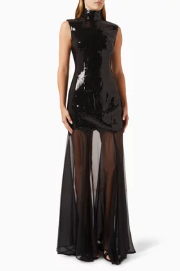 lizette maxi dress LISETTE LONG SLEEVE MAXI DRESS  Line & Dot