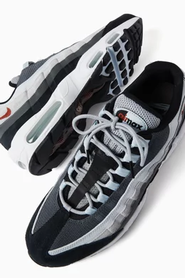 Buy Nike Grey Air Max 95 Essential Sneakers in Mesh For Men Online