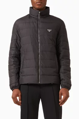 Prada lightweight puffer jacket best sale