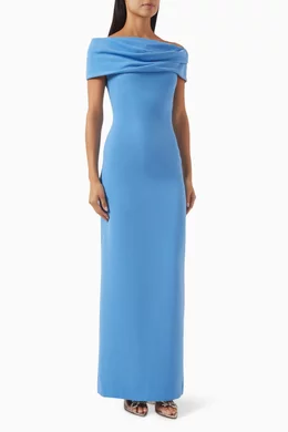 Buy Solace London Blue Eva Maxi Dress For Women Online