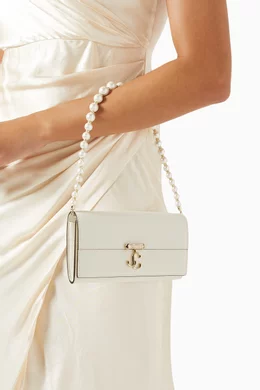 70%オフセールJIMMY CHOO AVENUE QUILTED NAPPA CHAIN WALLET Jimmy Choo Avenue Leather Chain Wallet | Silver | FARFETCH