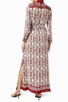 artisanal off white maxi dress Paola Maxi Dress White
