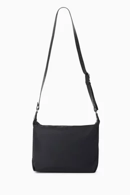 Buy Jil Sander Black Pilot Crossbody Bag in Eco Nylon For Men