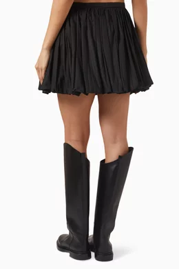 Buy Jil Sander Black Mini Skirt in Organic-cotton For Women
