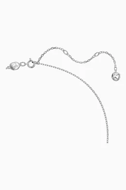 Buy Swarovski Blue Iconic Swan Necklace Earrings Set in Rhodium