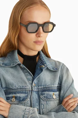 Buy Jimmy Fairly Black The Darren Sunglasses in Acetate For