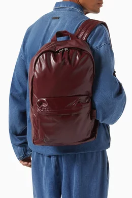 Buy Bottega Veneta Red Medium Archetype Backpack in Leather  display picture 1