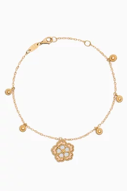 Buy Damas Multicolour Farfasha Giardino Oro Charm Bracelet in 18kt