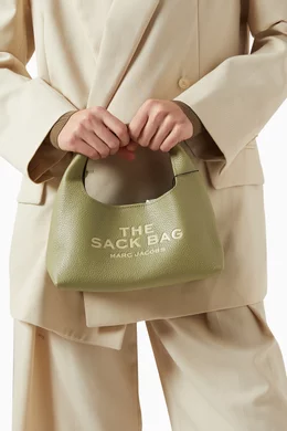 Buy Marc Jacobs Green The Mini Sack Top-handle Bag in Leather For