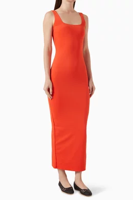 good american modern tank maxi dress Good American Modern Tank Maxi Dress In Roma002 - 75% Off