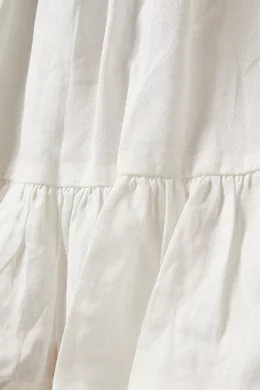Buy Keepsake The Label White Amalfi Mini Skirt in Linen For Women Online Ounass Saudi