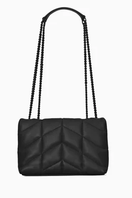 Buy SAINT LAURENT Black Mini Puffer Toy Crossbody Bag in Quilted Leather For Women Online Ounass Saudi