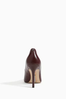 Buy Sam Edelman Burgundy Hazel 95 Pumps in Leather For Women
