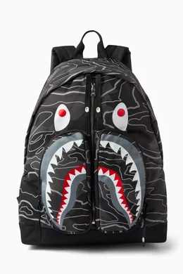 Buy A Bathing Ape Black Camo Shark Backpack For Men Online