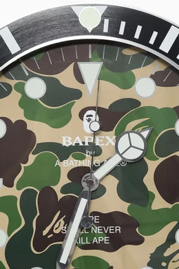 Buy A Bathing Ape Multicolour ABC Camo Bapex Wall Clock For Men