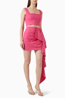 Buy Elliatt Pink Purim Top Skirt Set in Viscose blend For Women Online Ounass Saudi