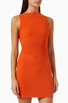 open lace back dress Off-Shoulder Ribbed Mini Dress with Buttons